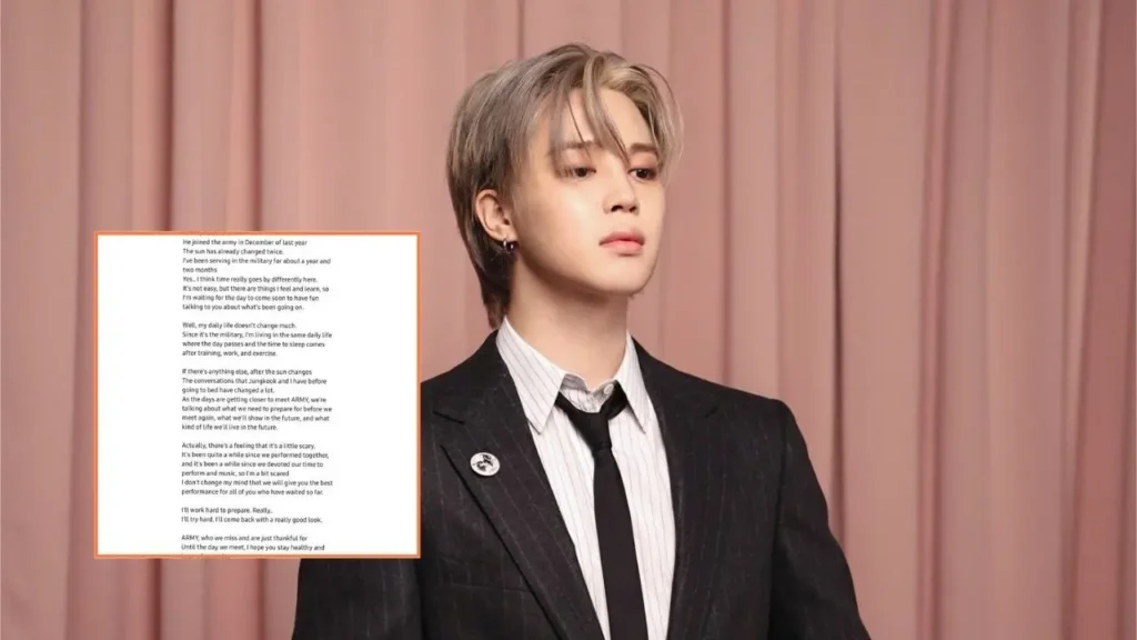 BTS’ Jimin Opens Up About Military Life, Personal Fears, and Heartfelt Late Night Talks with Jungkook in an Emotional Letter to ARMY